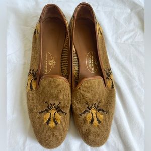 Stubbs & Wootton bee needle point loafers size 8.5